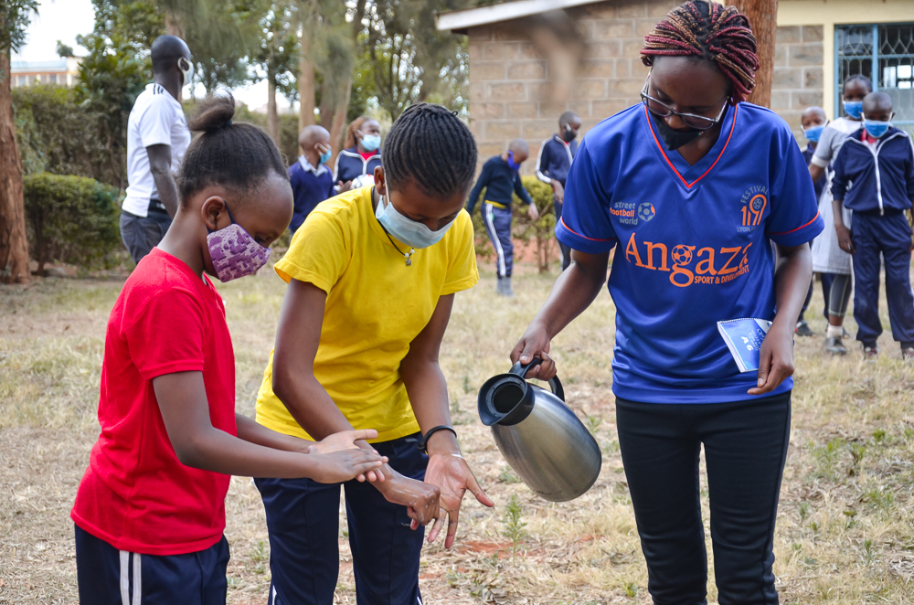 Angaza hand washing